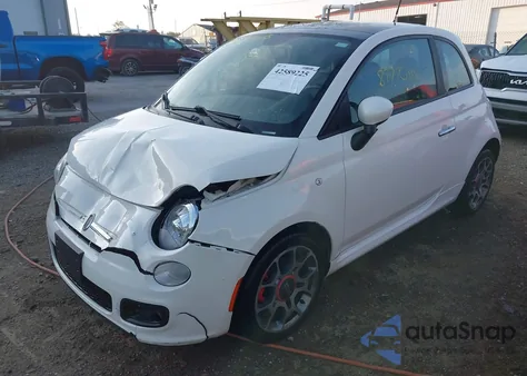 2013 Fiat 500 Sport z USA, uszkodzony, nr VIN 3C3CFFBR7DT533289